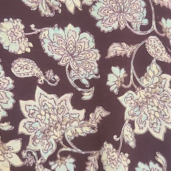 J Jill Wearever V-neck Floral Stretch Maxi Dress Pockets Size L - Picture 4 of 11